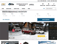 Tablet Screenshot of anchoragechevrolet.com